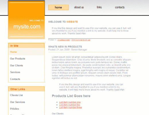 Basic Website Layouts