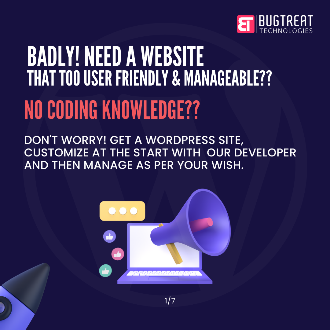 Build and Manage your CMS Website easily with Bugtreat Technologies